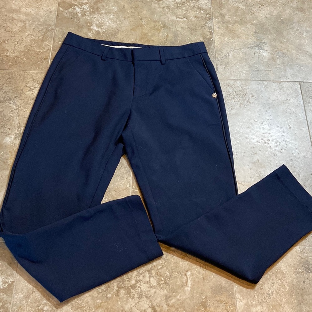 Scotch & Soda Classic Trouser Ankle Crop Navy Pants